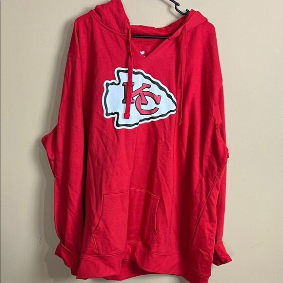 Fanatics NFL Women’s Size 4X Red Kansas City Chiefs Mahomes Jersey Hoodie NWT - Picture 1 of 5